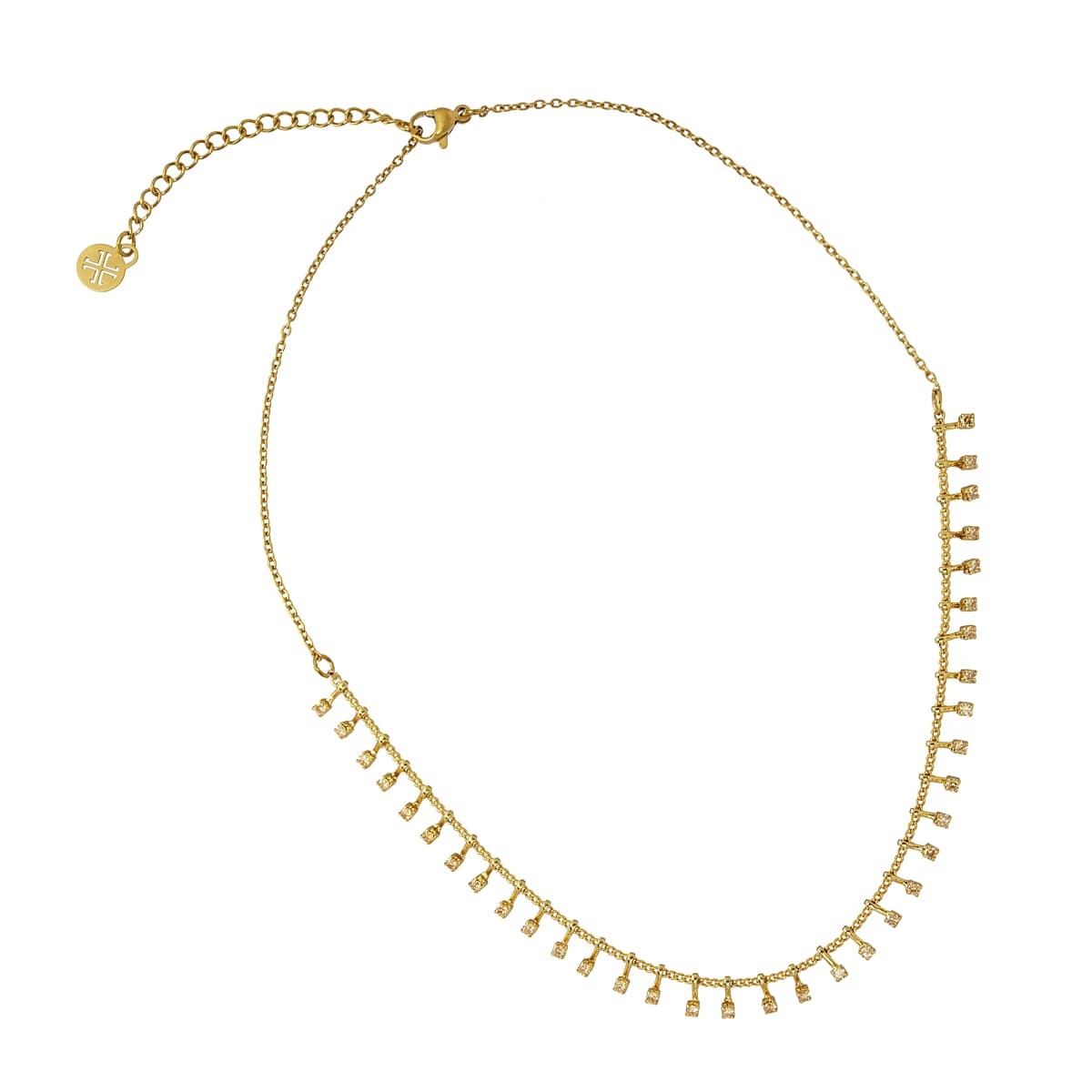 Collar circonitas BCO629 beige anartxy