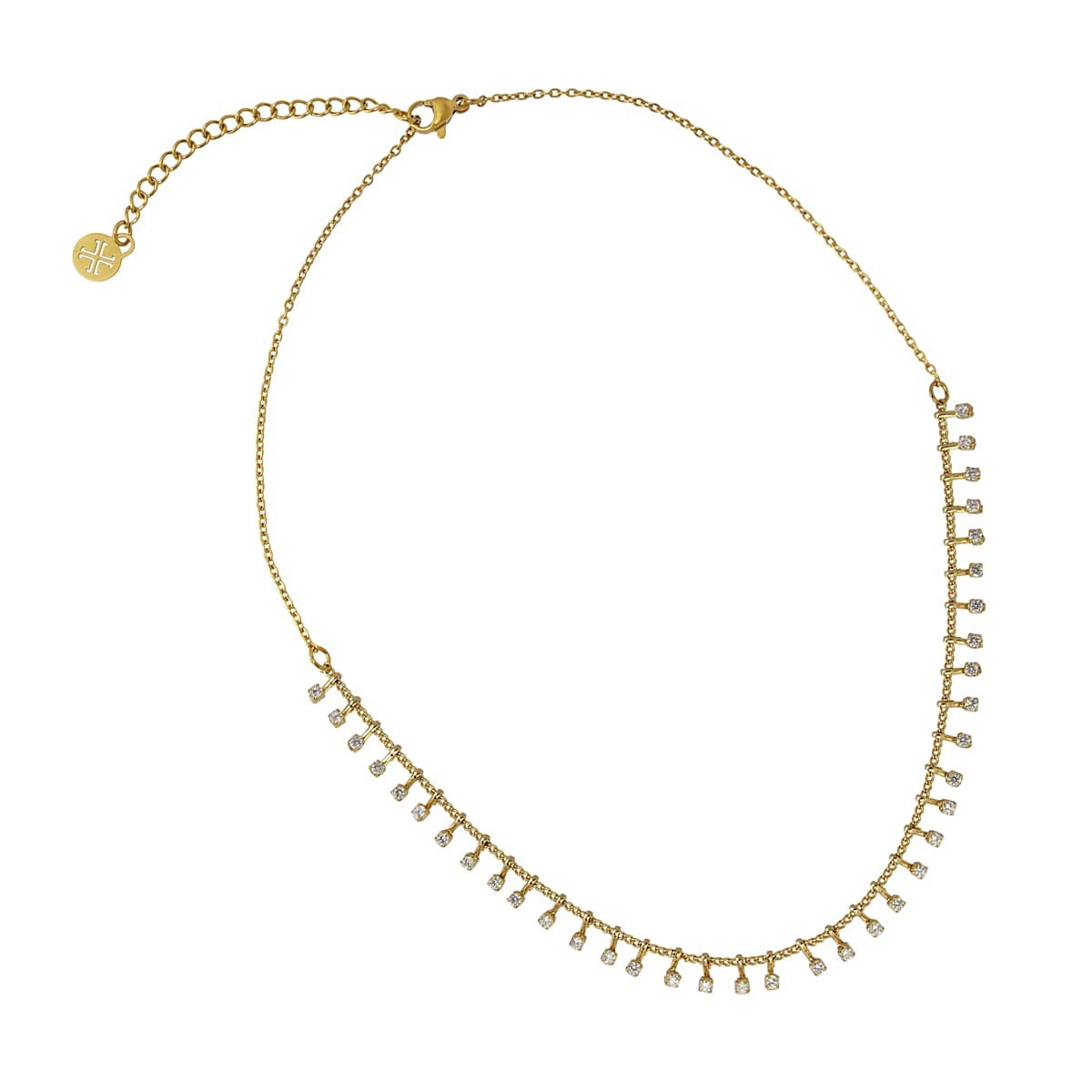 Collar circonitas BCO629 blanco anartxy