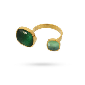 Anillo Orquídea 14 7 Verde Anartxy