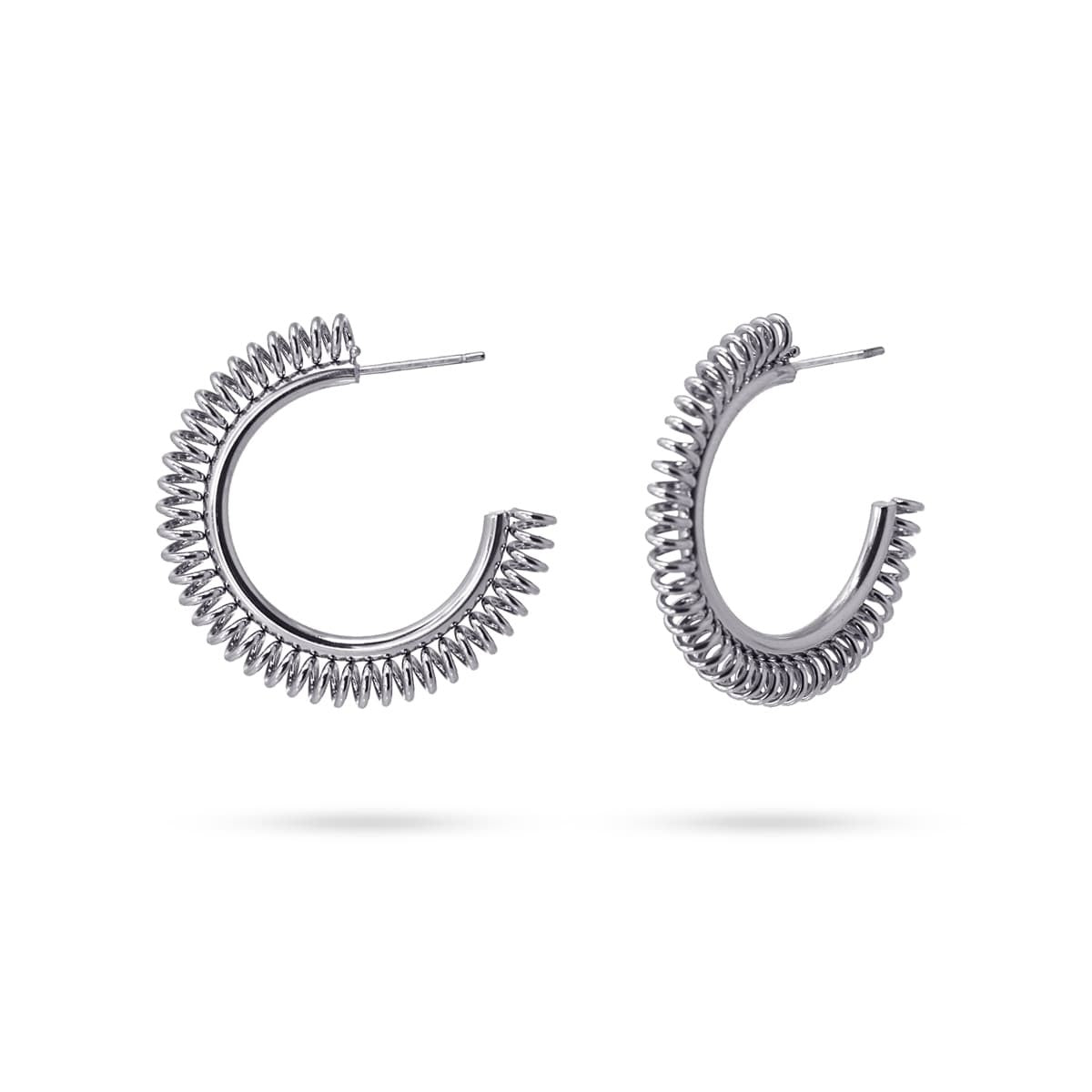 Aros Lourdes Plateado Anartxy