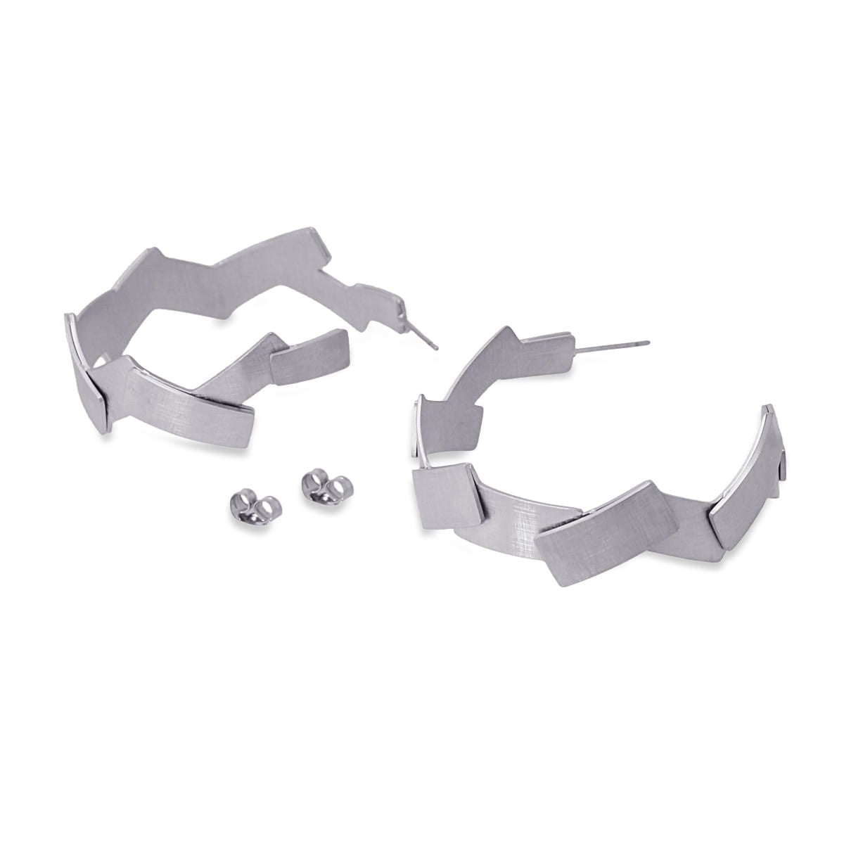 Pendientes Barcelona Plateado Anartxy