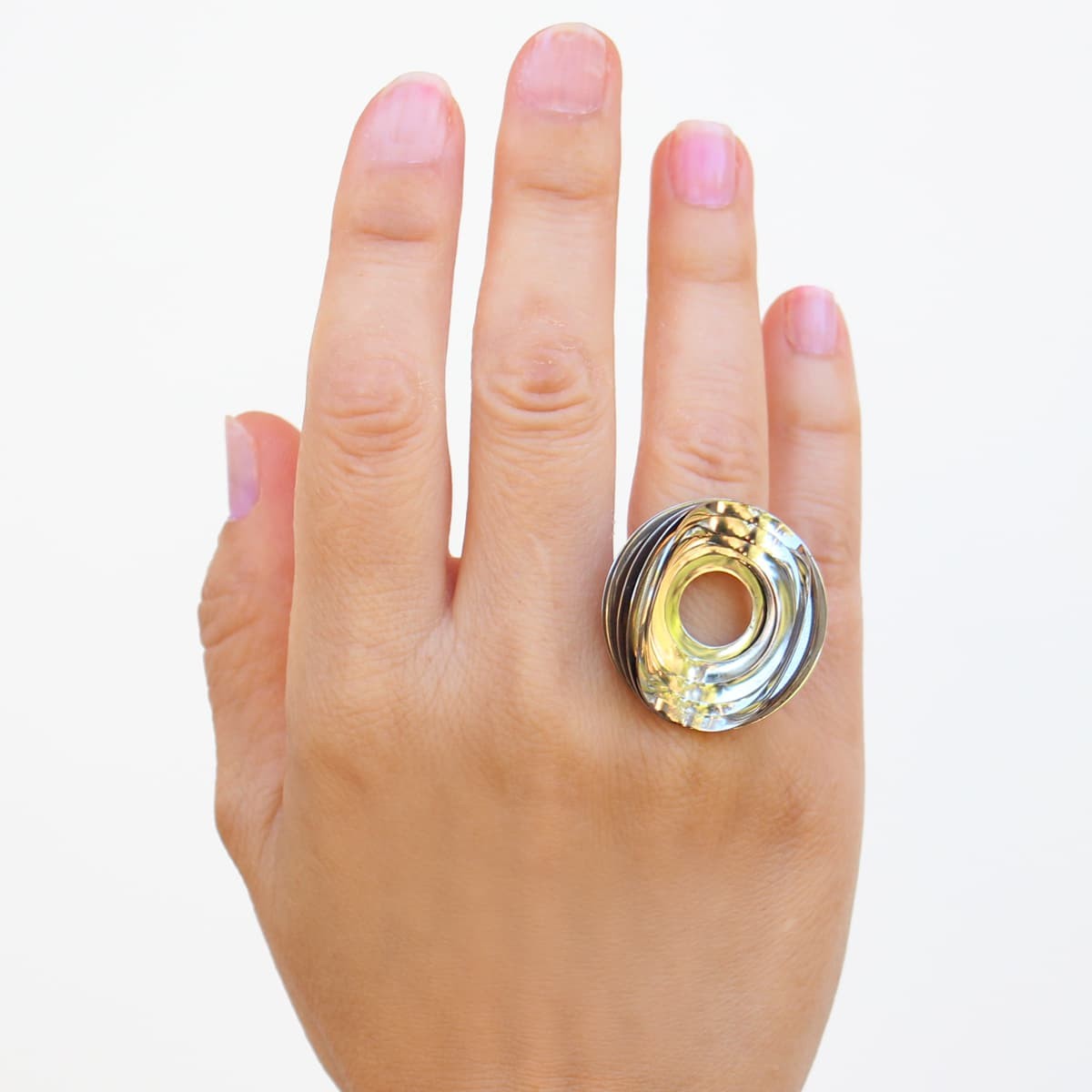 Anillo París Plateado 14 7 Anartxy