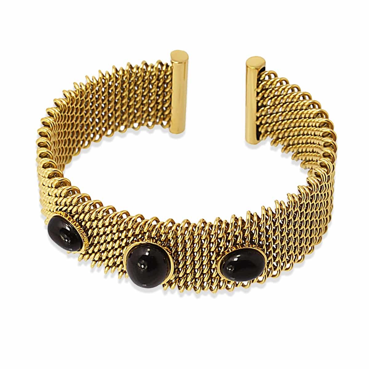 Pulsera piedras BPU741 negro