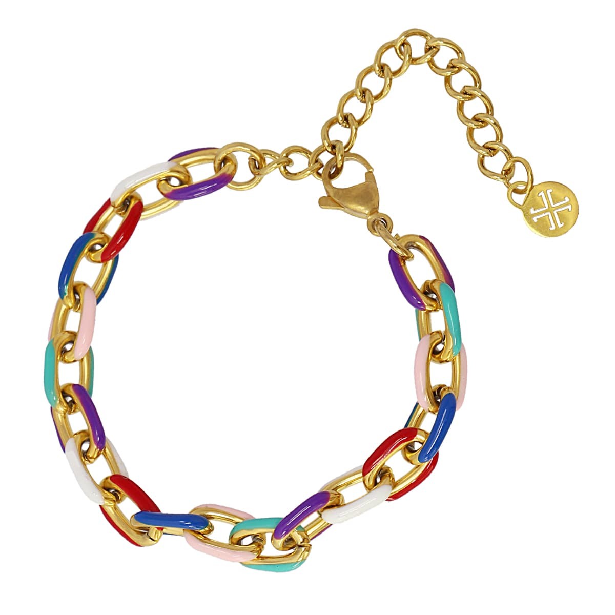 Enamel link bracelet BPU764