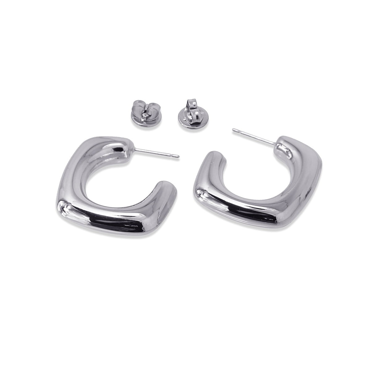 Aros Emelda Plateado Anartxy