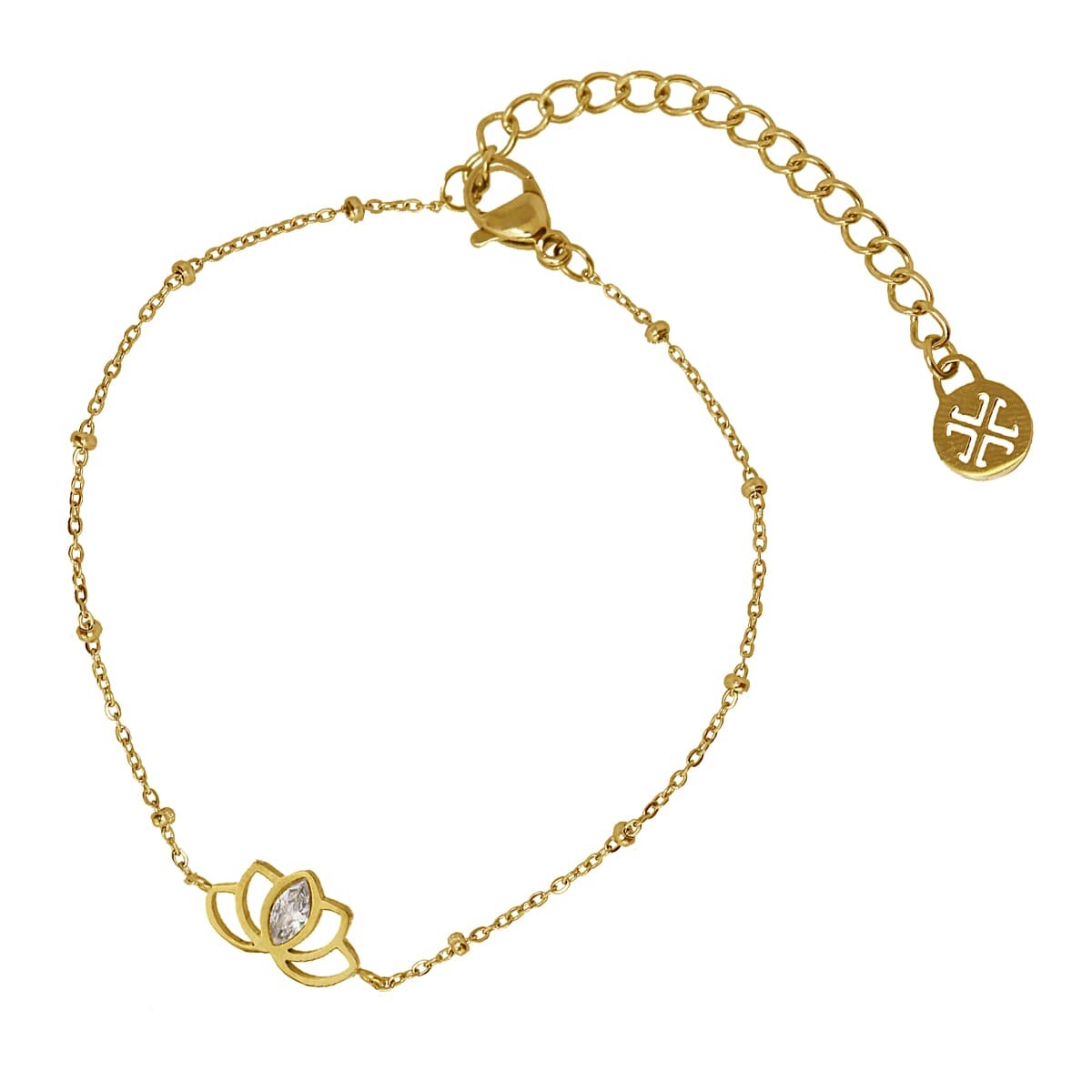 Pulsera nenúfar BPU753 dorado