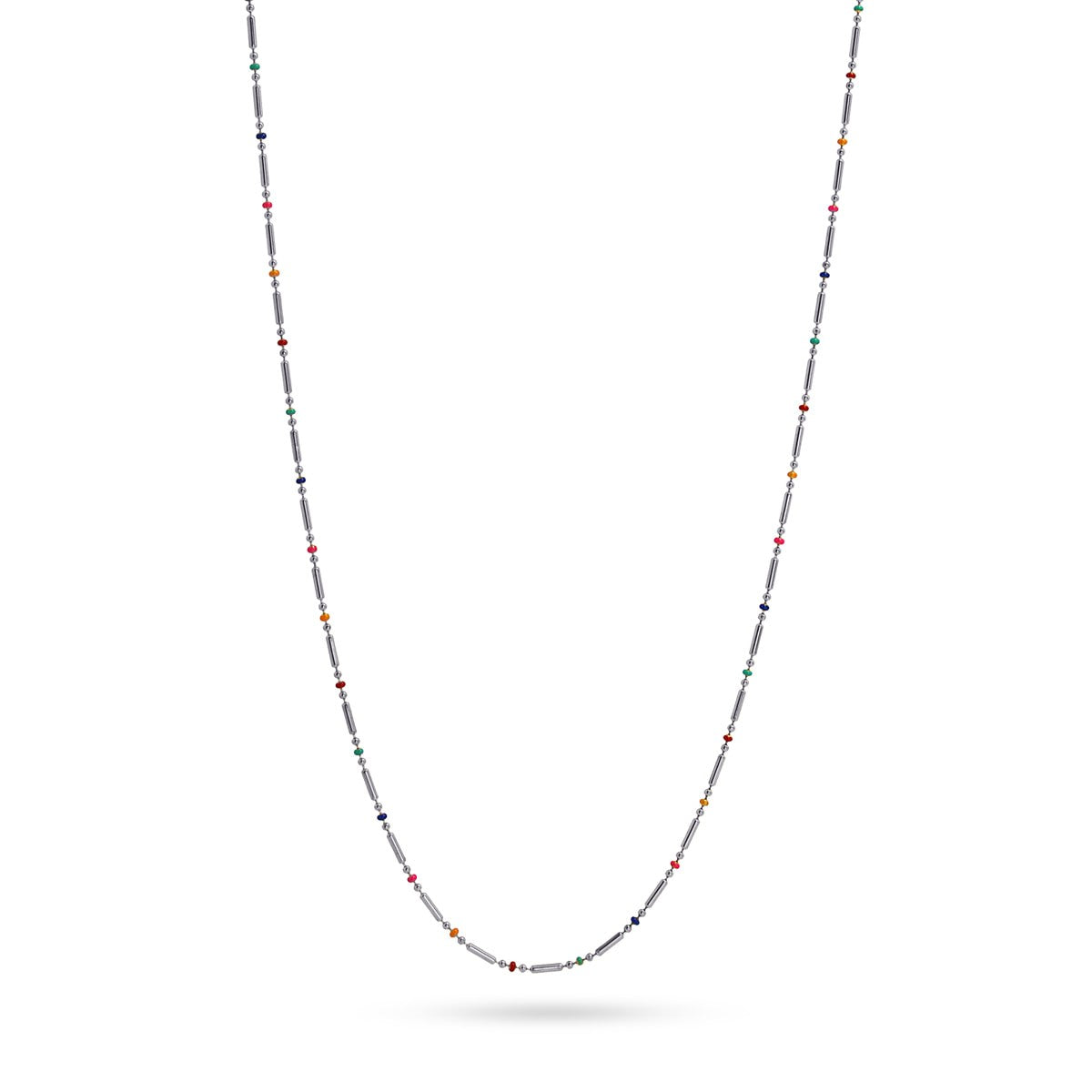 Collar largo Charis Plateado Anartxy