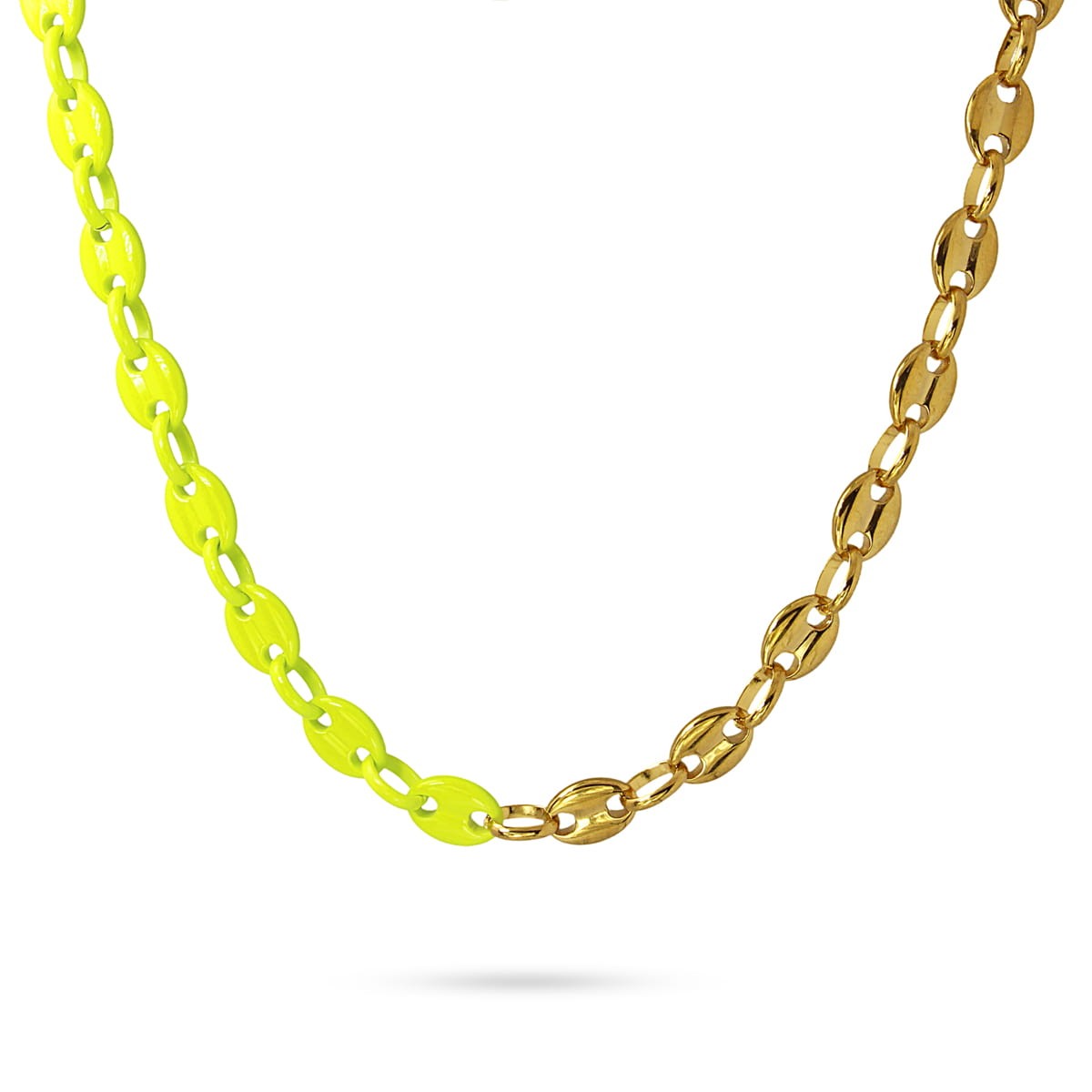 Enamel link necklace BCO642