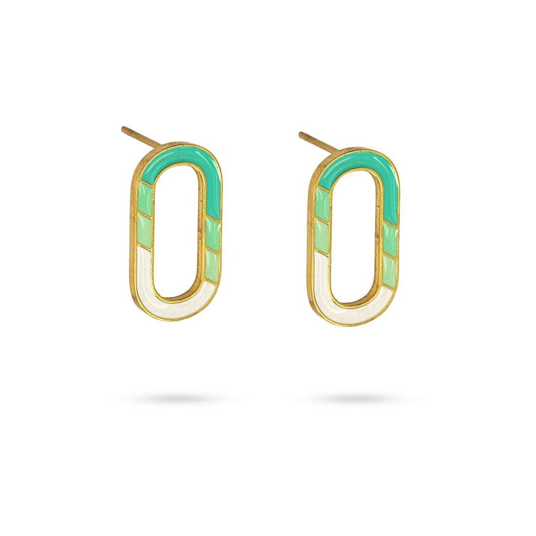Pendientes esmalte CPE491 Verde Anartxy