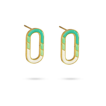Pendientes esmalte CPE491 Verde Anartxy