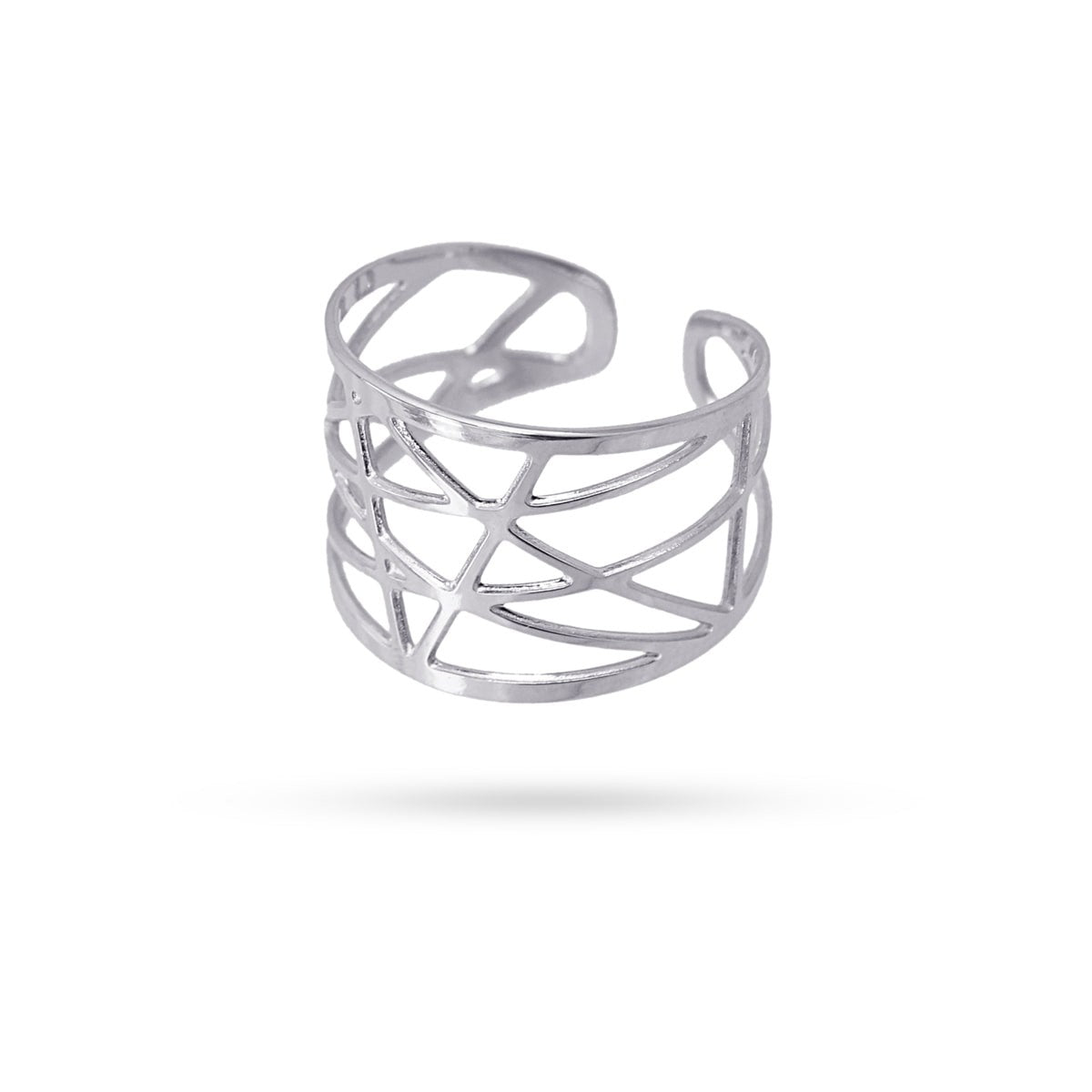 Anillo Papeete Plateado 14 7 Anartxy