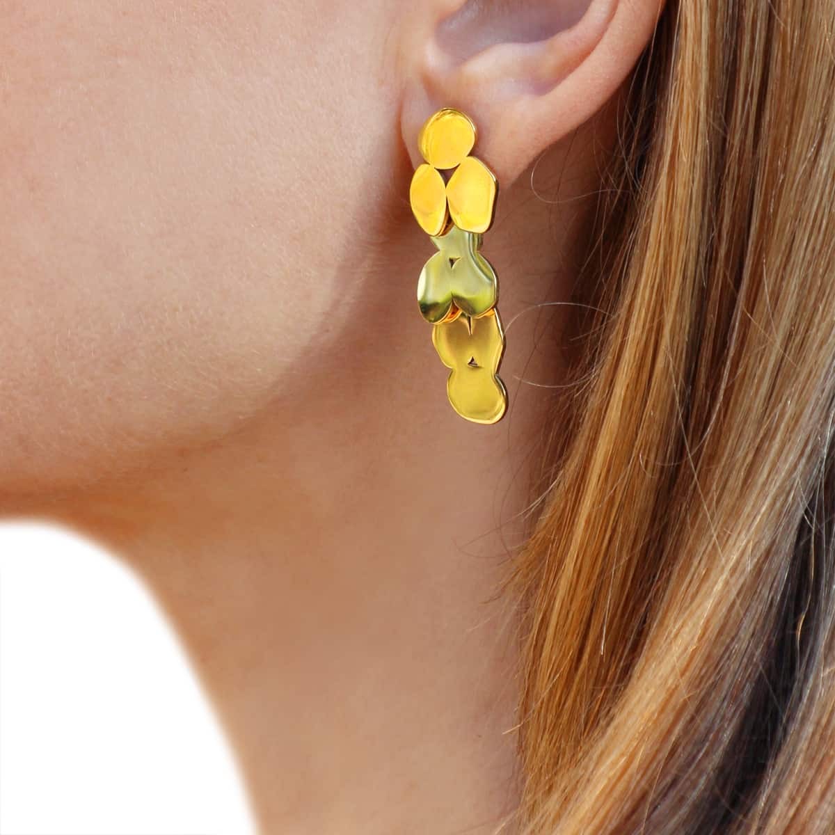 Pendientes Malabo Dorado Anartxy