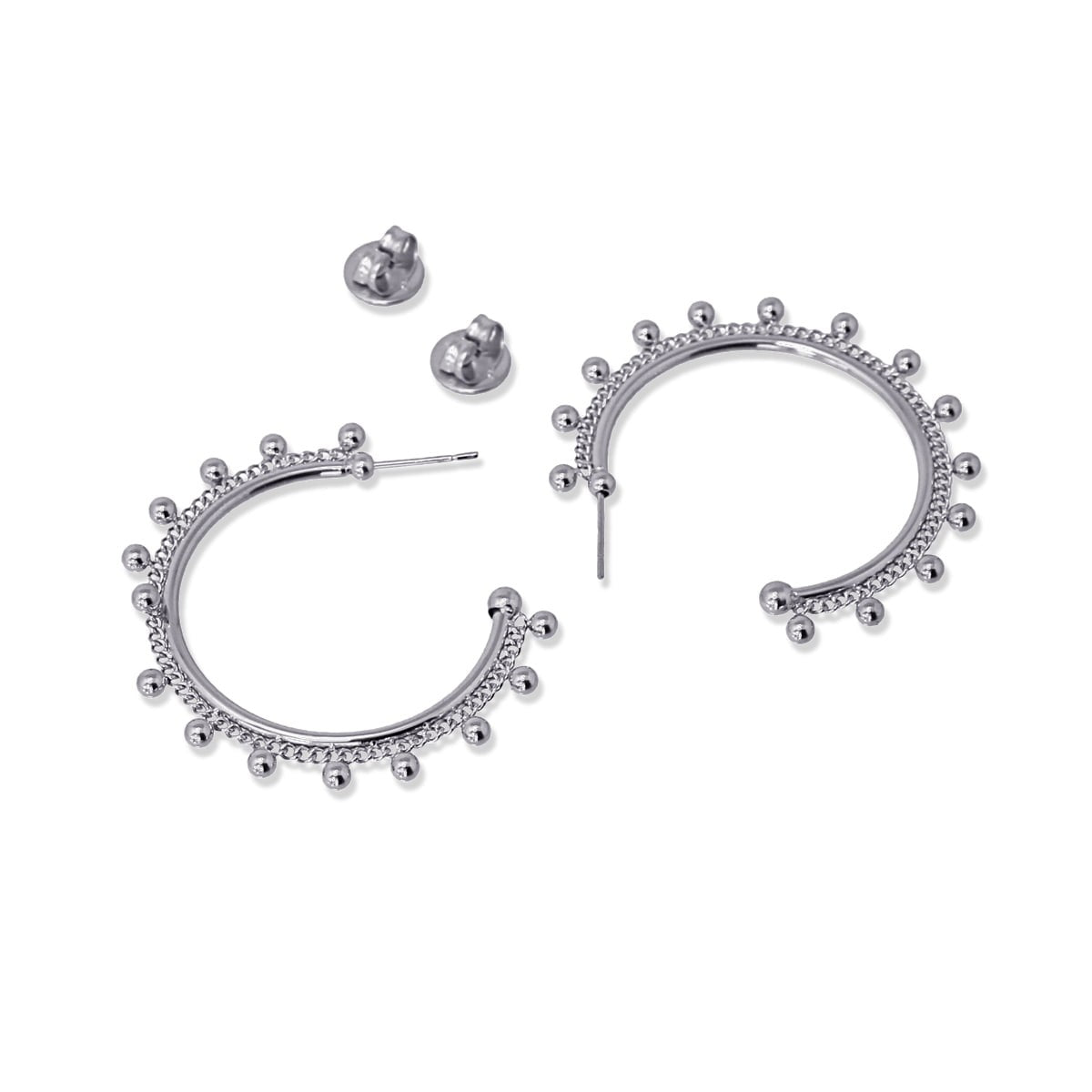 Aros Abby Plateado Anartxy