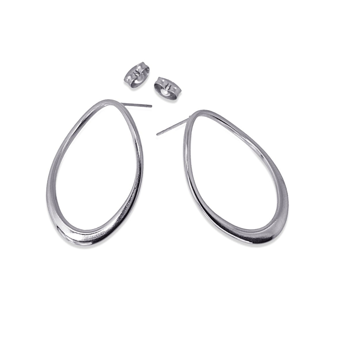 Pendientes Lusaka Plateado Anartxy