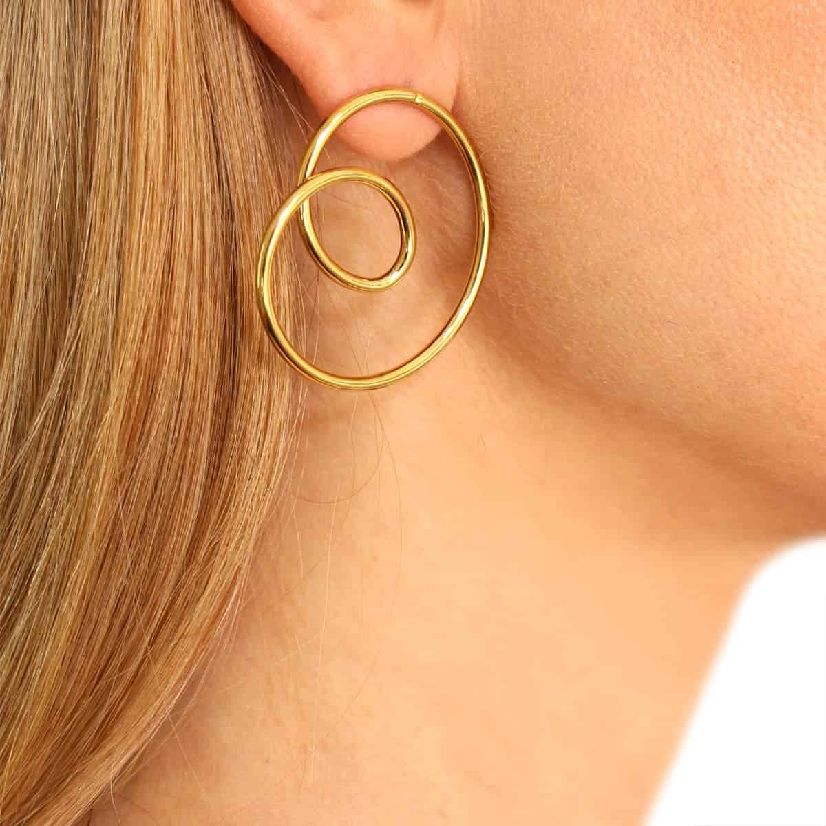 Pendientes Harare Dorado Anartxy