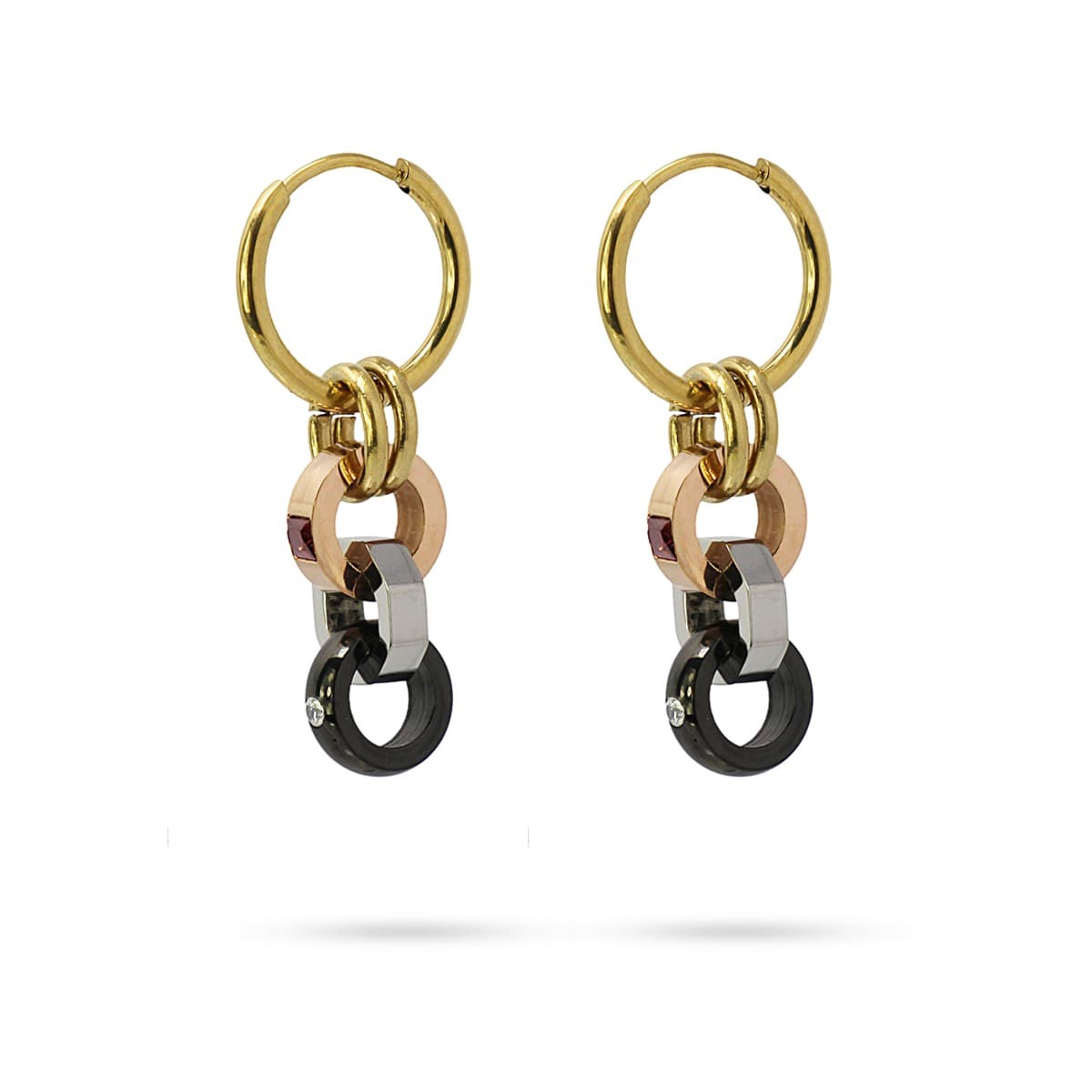 Pendientes Roraima Combinado metalizado Anartxy