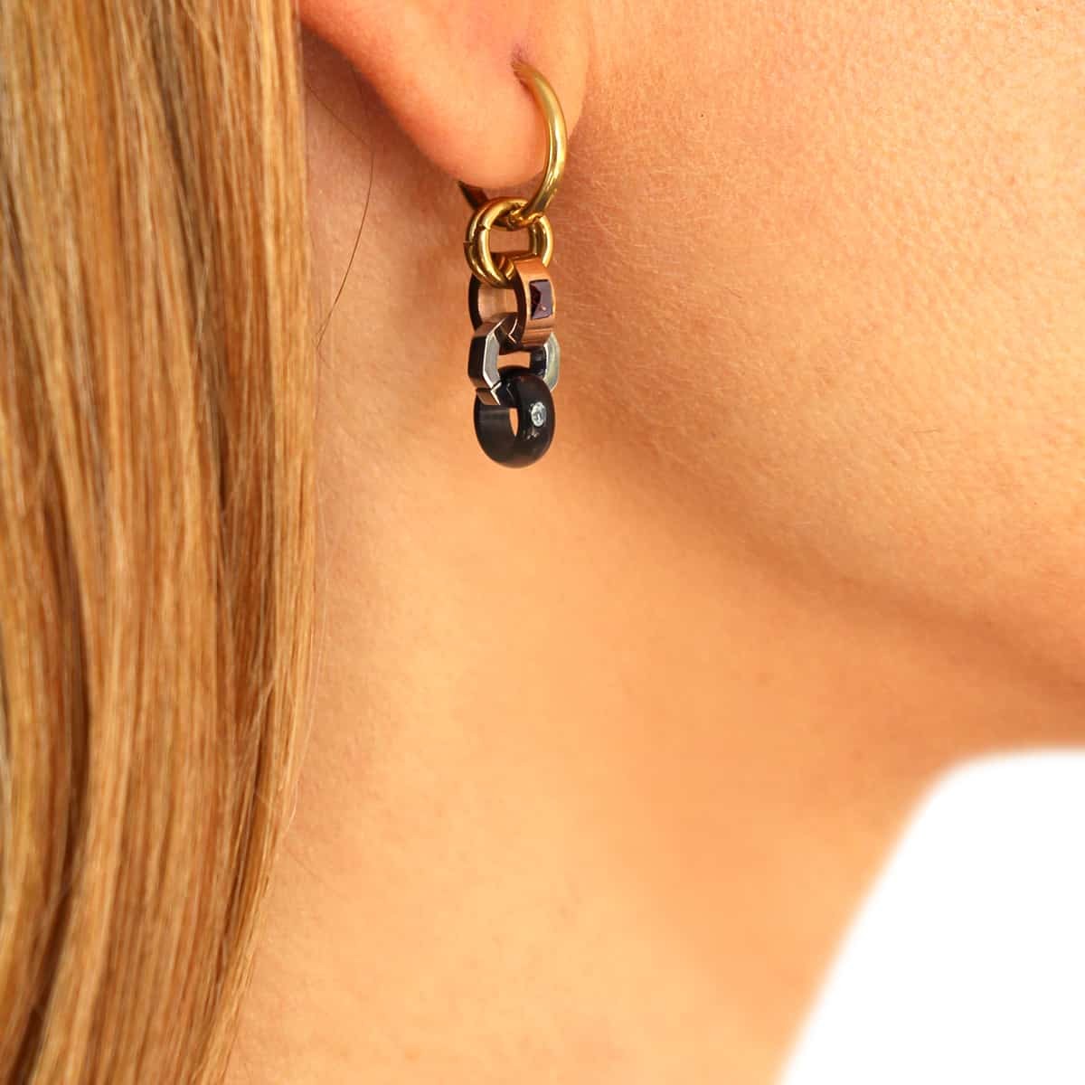 Pendientes Roraima Combinado metalizado Anartxy