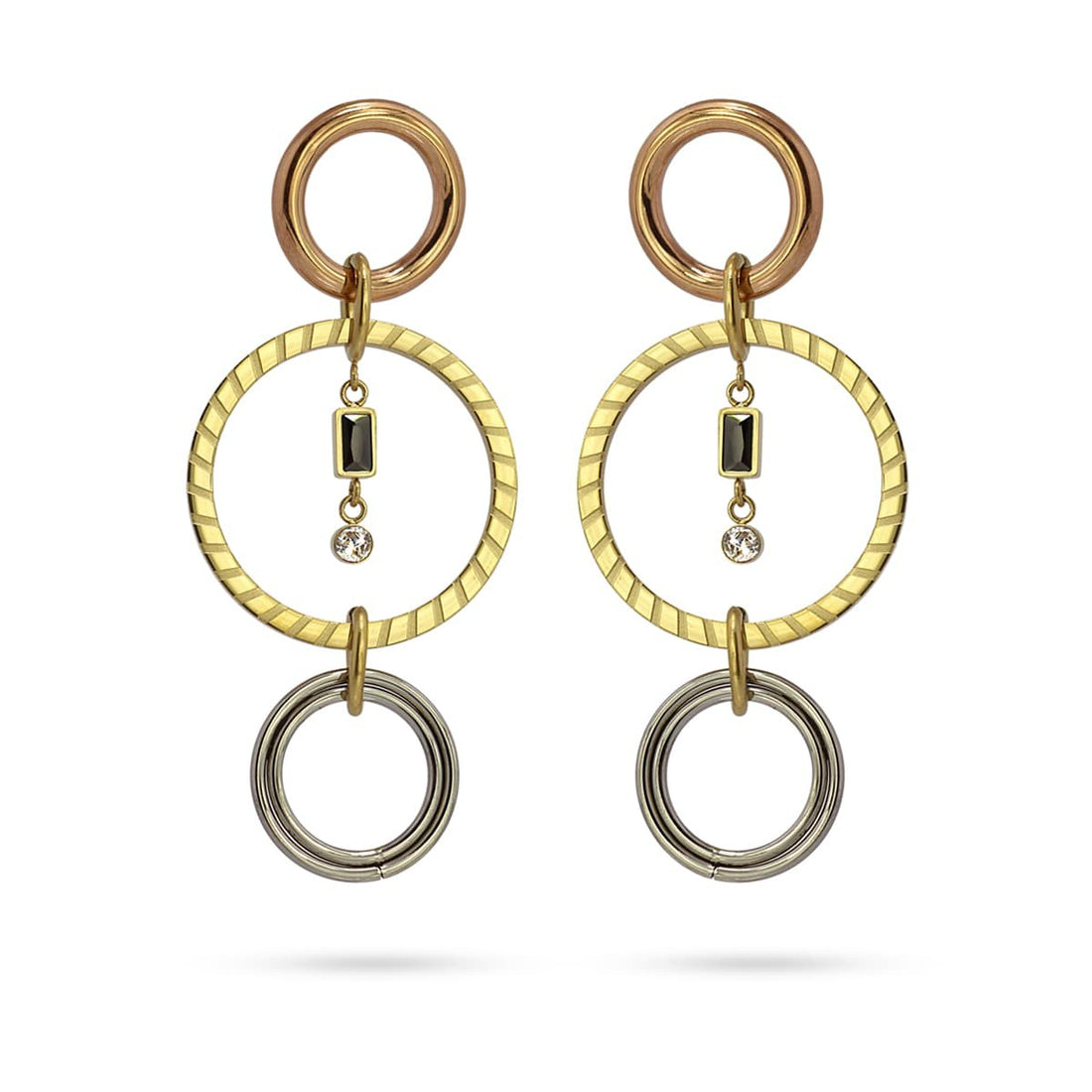 Pendientes Pumori Combinado metalizado Anartxy