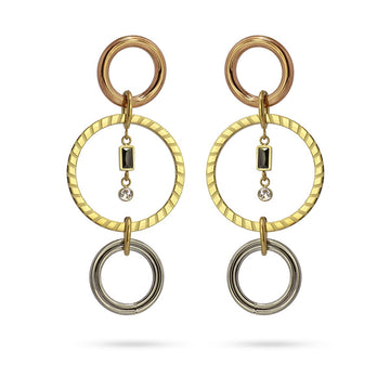Pendientes Pumori Combinado metalizado Anartxy