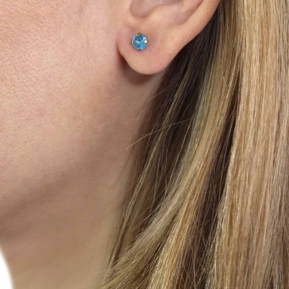 Piercing Gemma Azul 4 mm Anartxy
