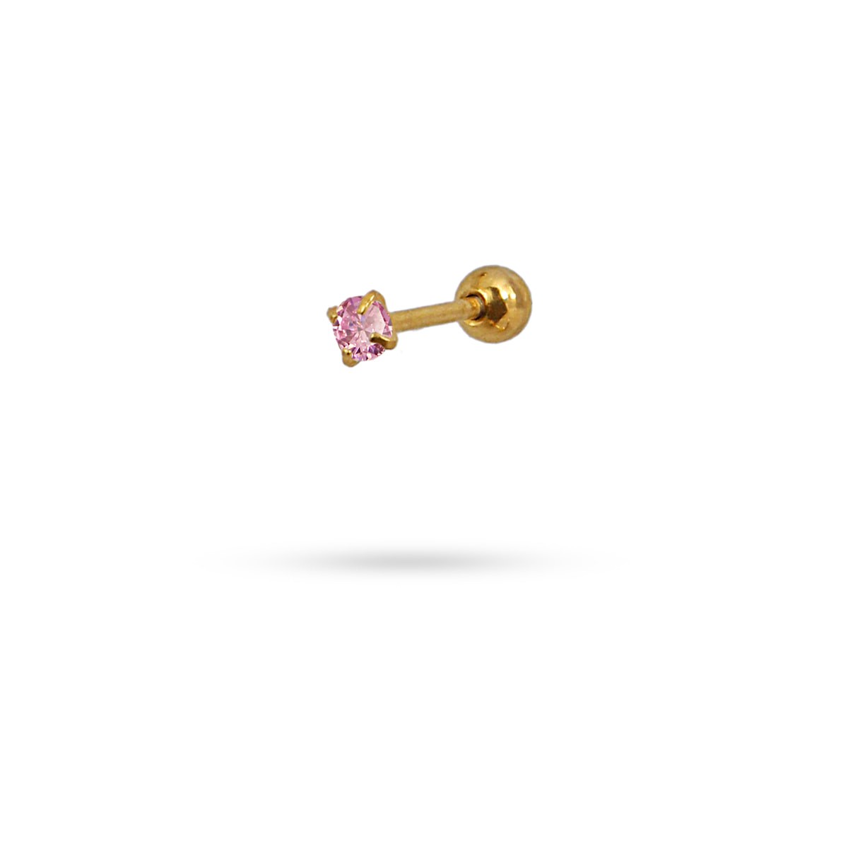 2 Pares De Pendientes Tachuela Unisex | Circonita Cúbica AAAAA+ | Hipoalergénicos En Plata, Oro, Rosa O Negro
