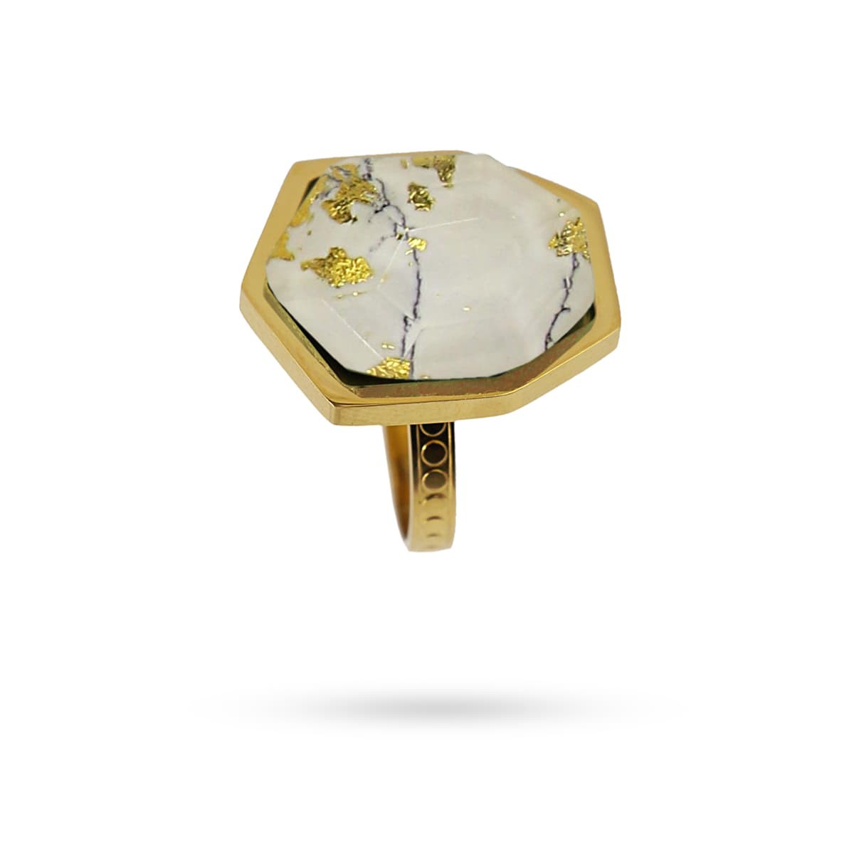 Anillo Dalia Blanco Anartxy