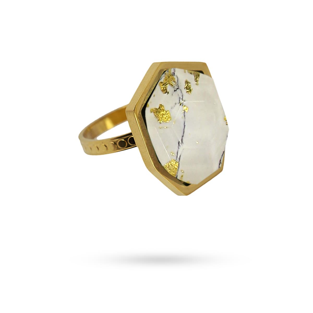 Anillo Dalia Blanco Anartxy