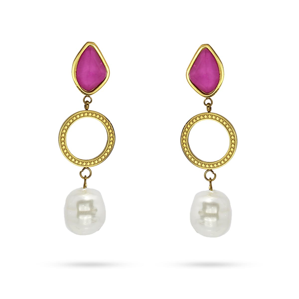 Pendientes Rosa