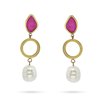 Pendientes Rosa Rosa Anartxy