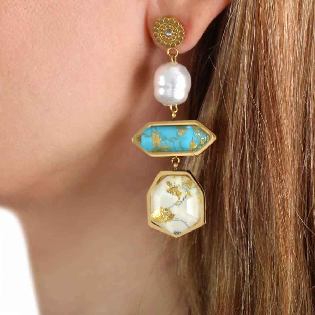 Dalia long earrings
