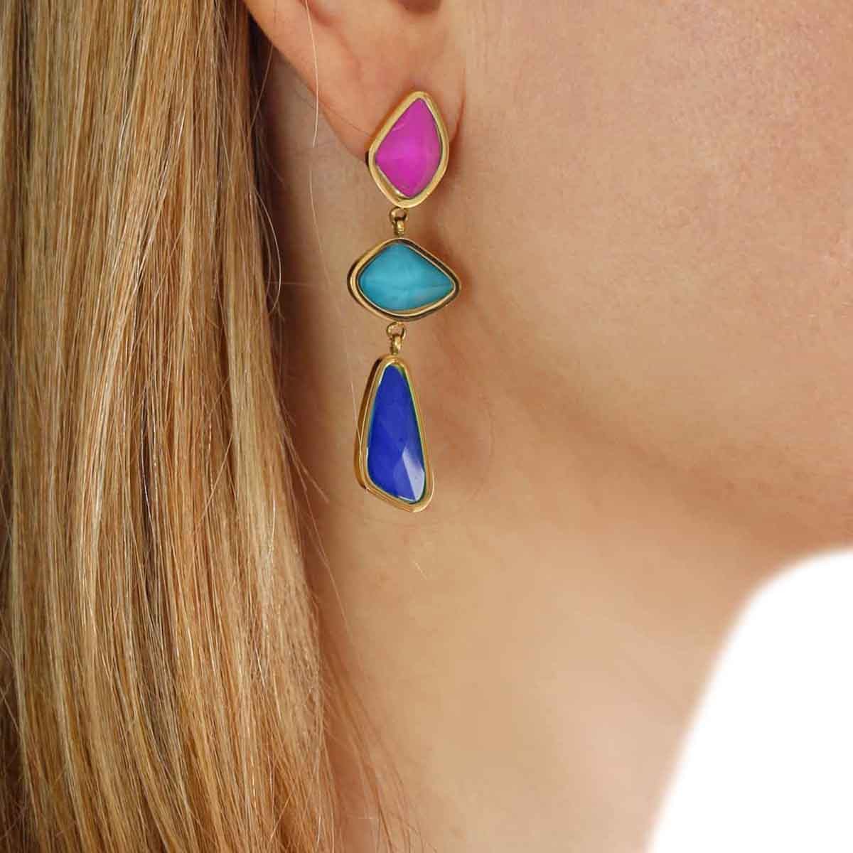 Lilac Long Earrings