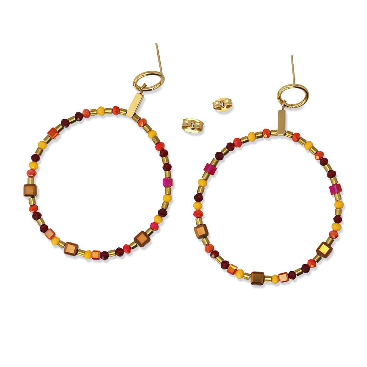 Pendientes Sevan Naranja Anartxy