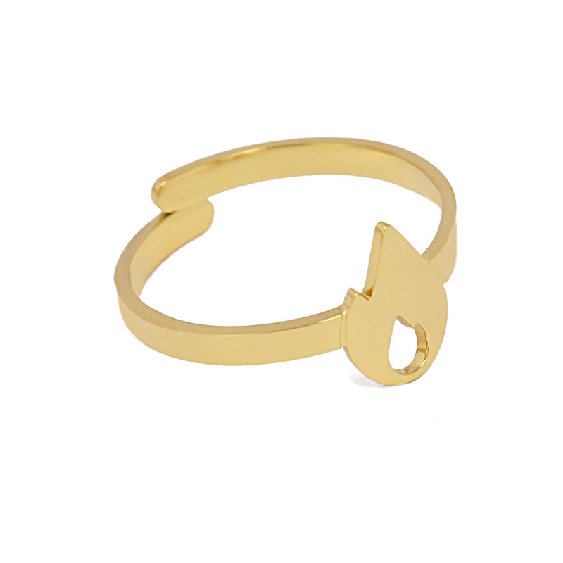 Anillo Fallas Flama Dorado Anartxy