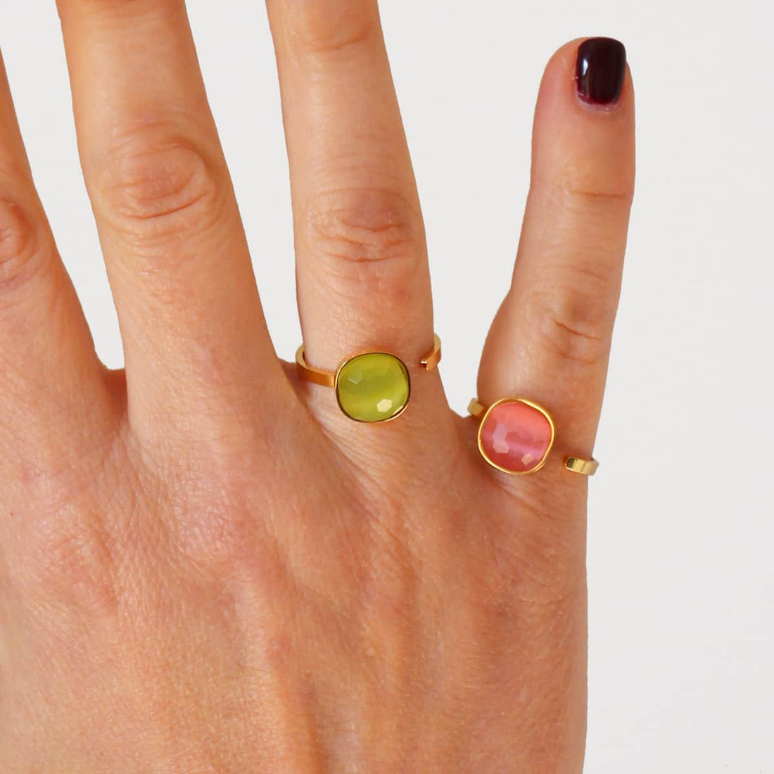 Anillo Anémona Verde Anartxy