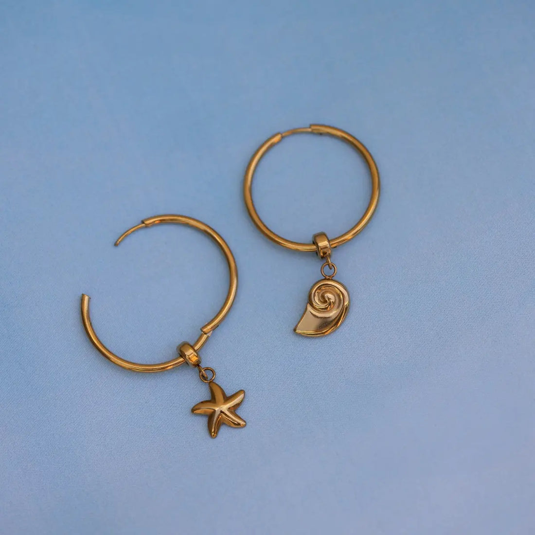 Pendientes Essentials Lean Dorado Anartxy