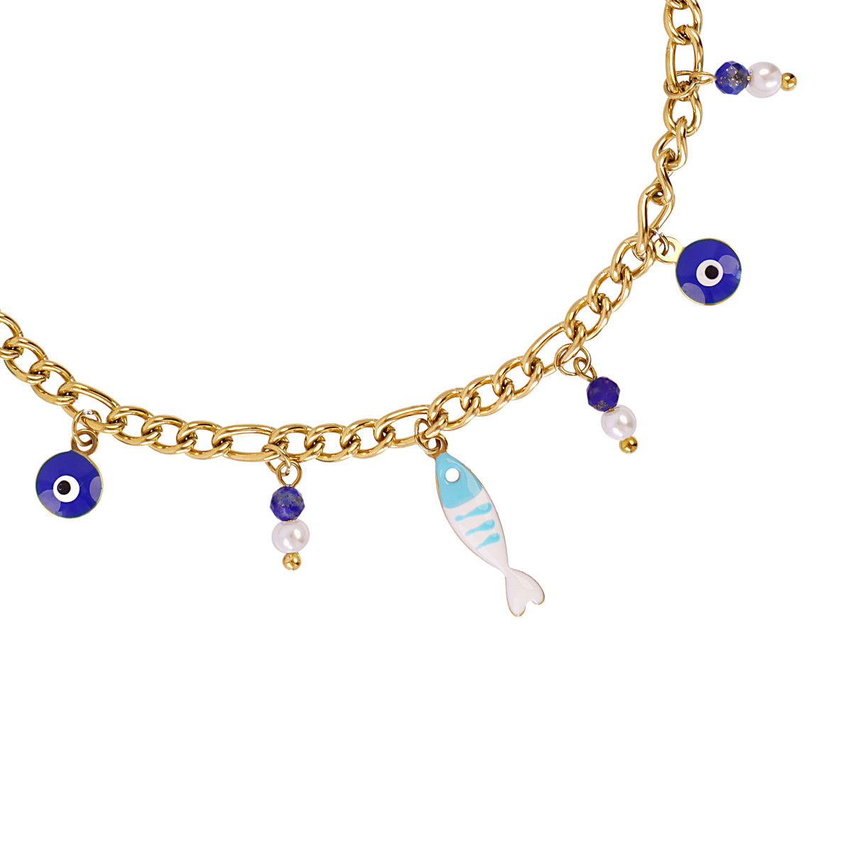 Tobillera Mati Nazar Azul Anartxy