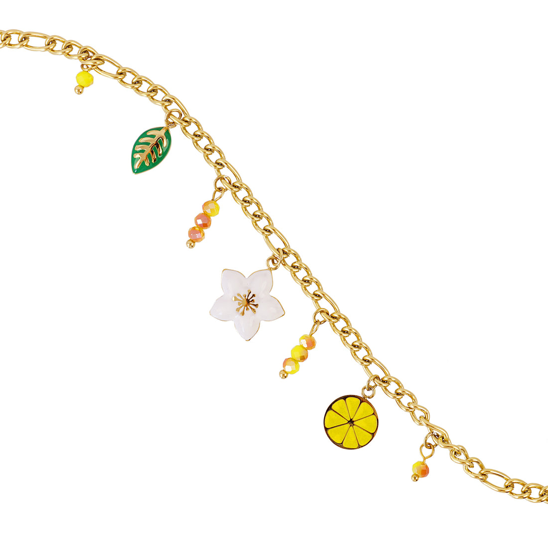 Tobillera Vine blossom Amarillo Anartxy