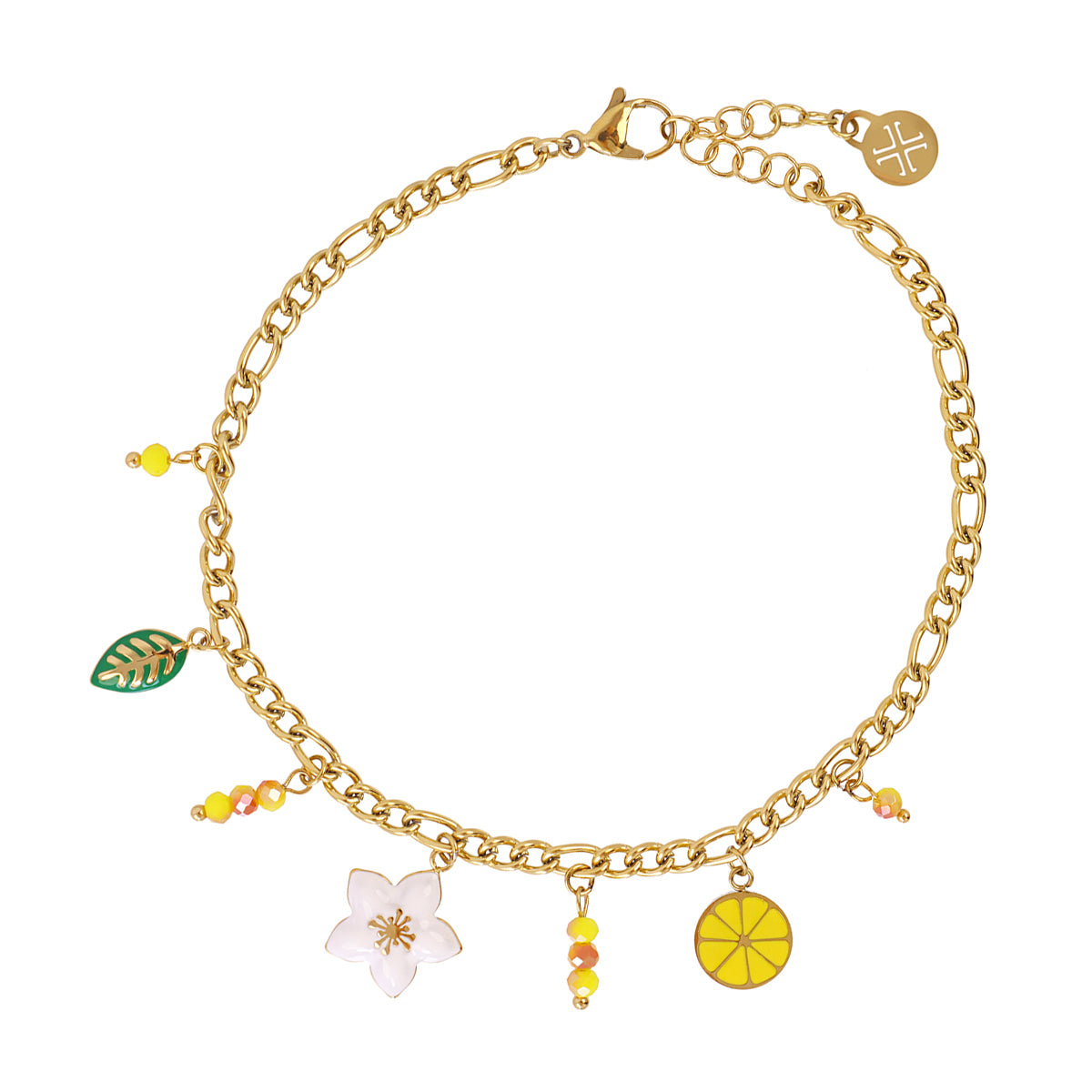 Tobillera Vine blossom Amarillo Anartxy