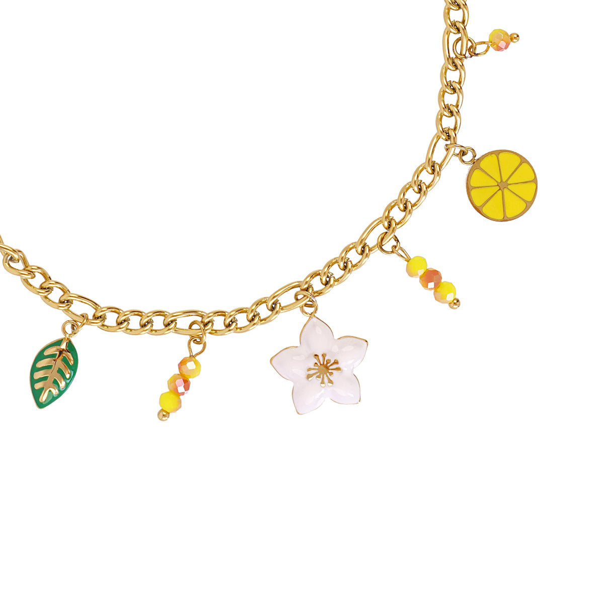 Tobillera Vine blossom Amarillo Anartxy