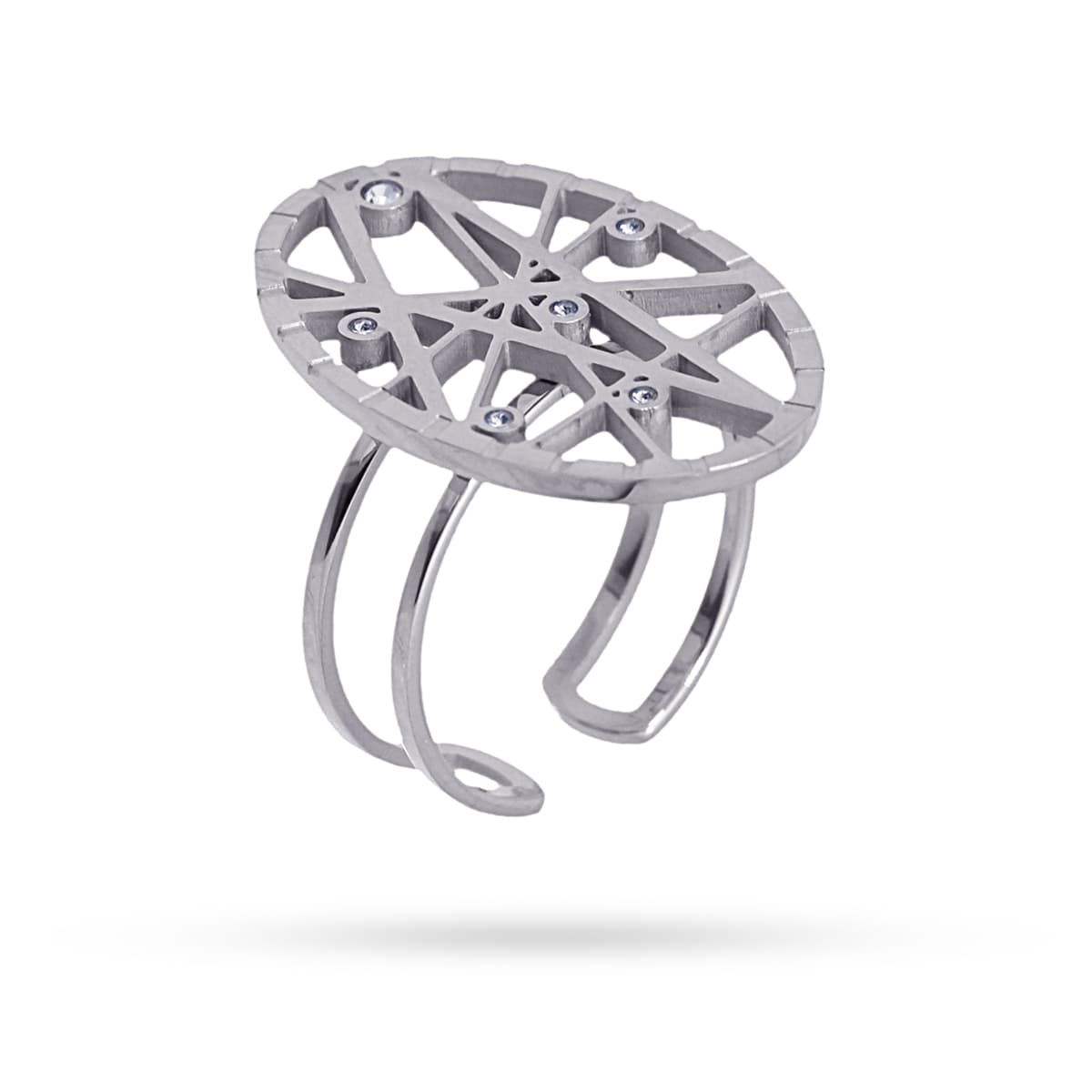 Anillo Marte Plateado Anartxy
