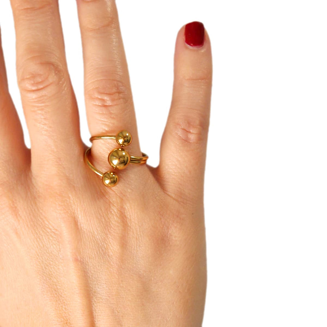 Anillo Amelia Dorado Anartxy