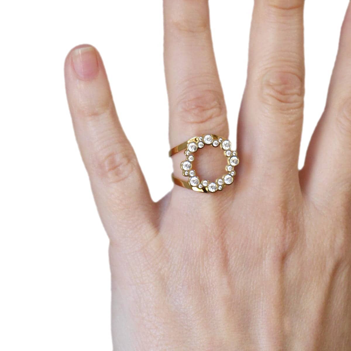 Anillo Cosmic Dorado Anartxy