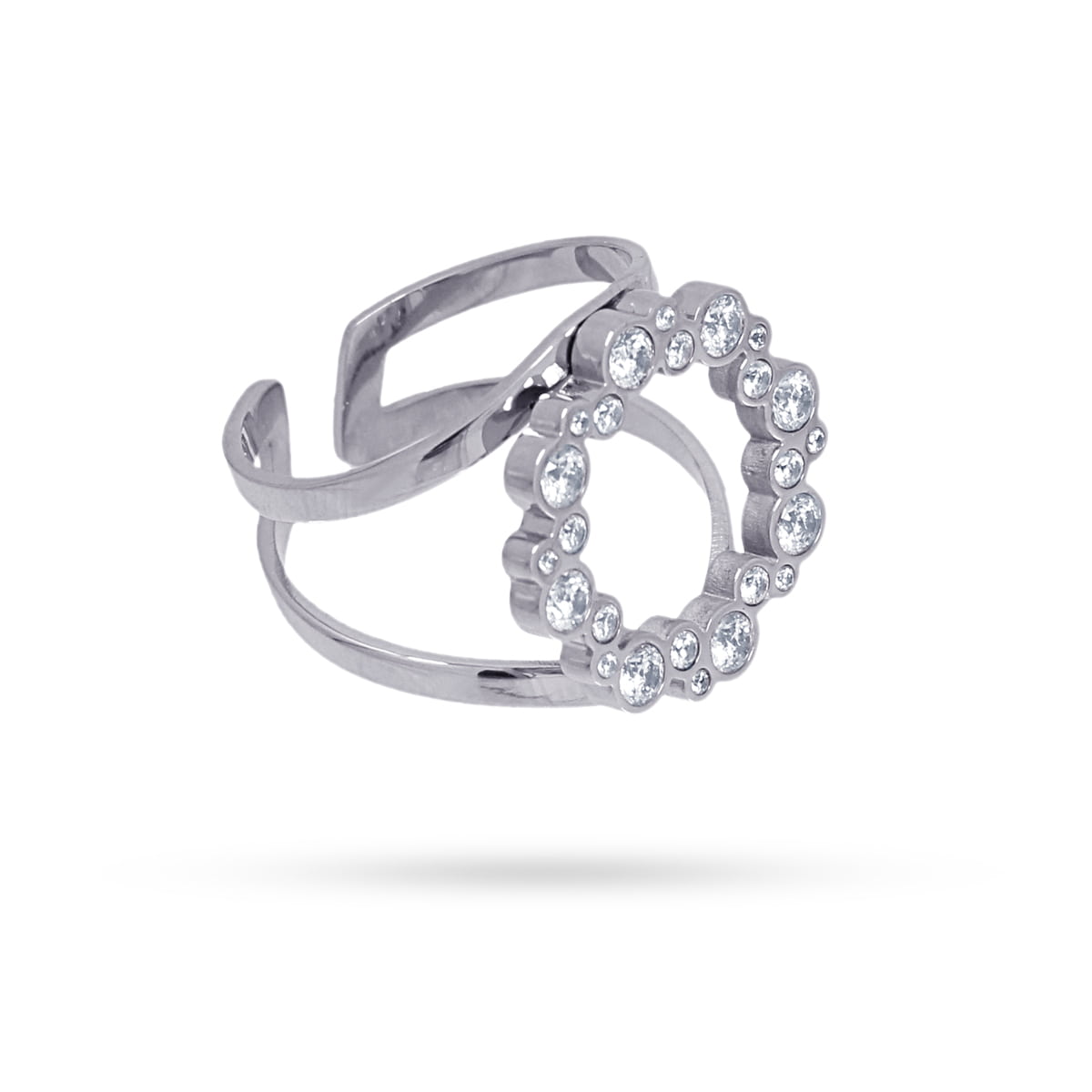 Anillo Cosmic Plateado Anartxy