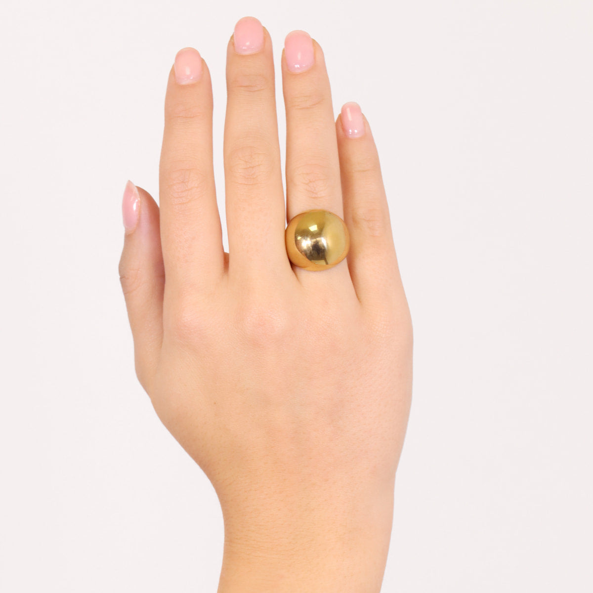 Anillo Waves Pebble Dorado Anartxy