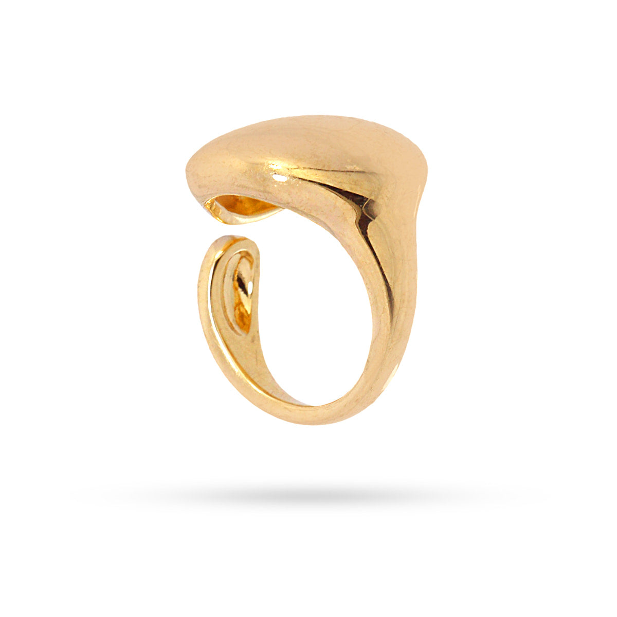 Anillo Waves Pebble Dorado Anartxy