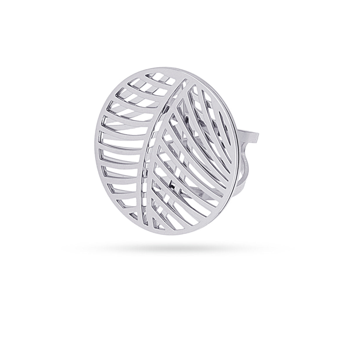 Anillo Oasis Desert Plateado Anartxy
