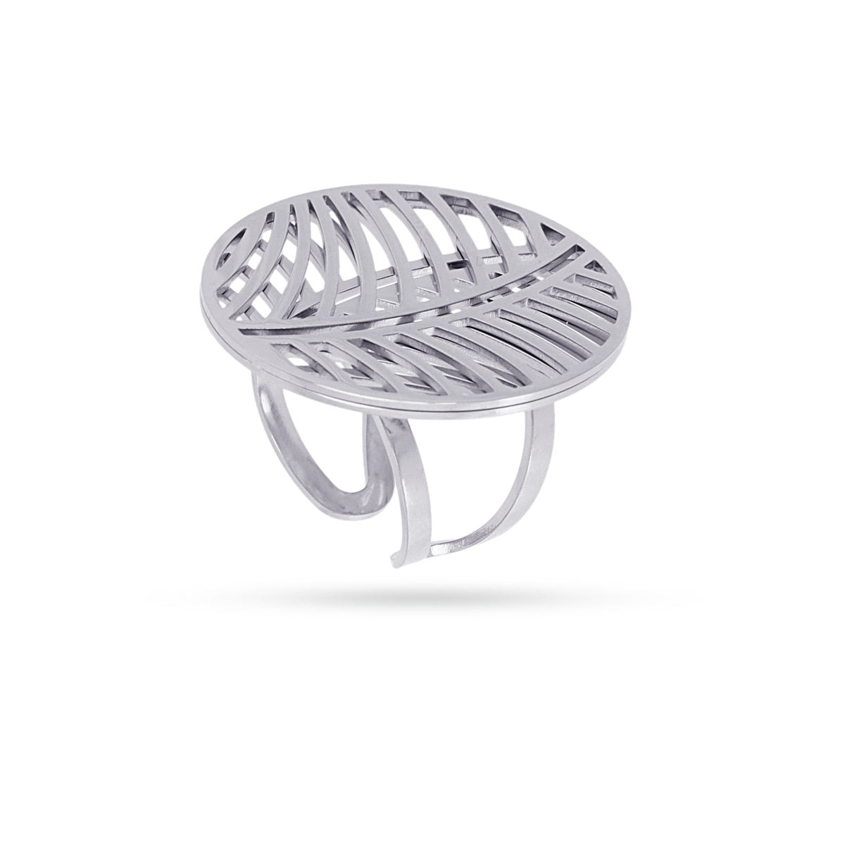 Anillo Oasis Desert Plateado Anartxy