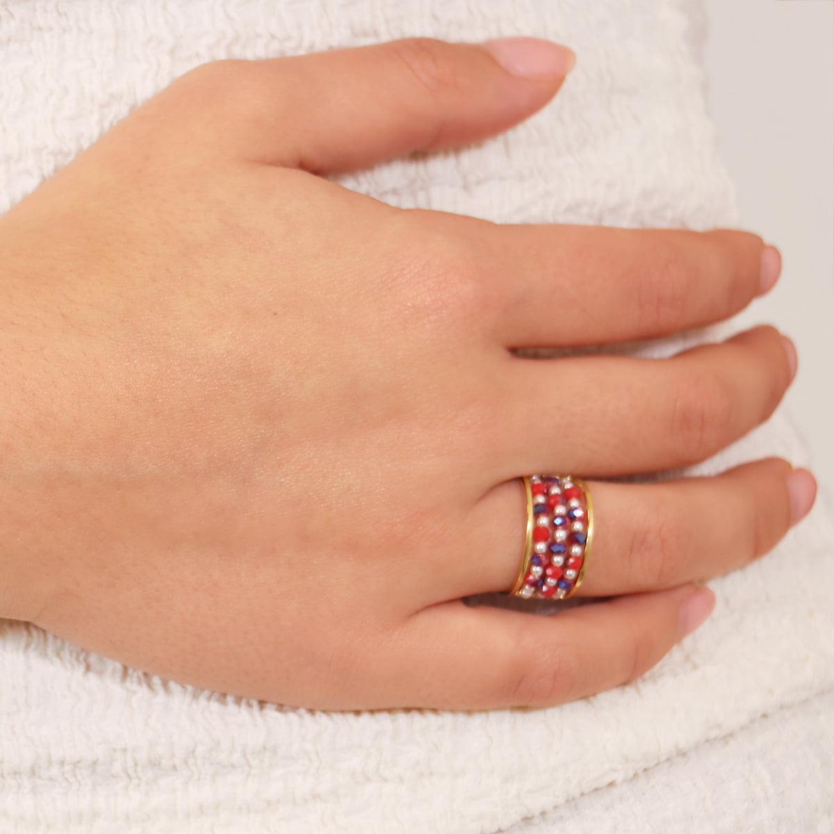 Anillo Levity Soar Rojo Anartxy