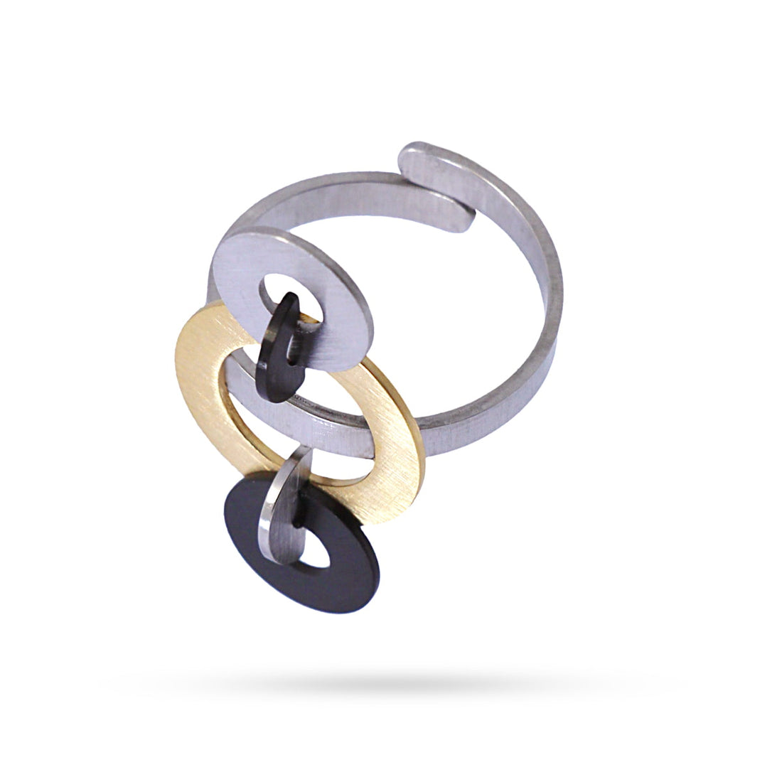 Anillo Selfoss Combinado metalizado Anartxy