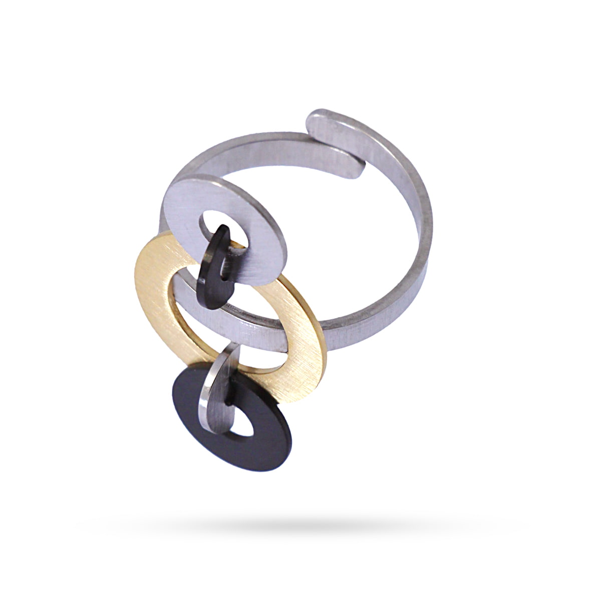 Anillo Selfoss Combinado metalizado Anartxy
